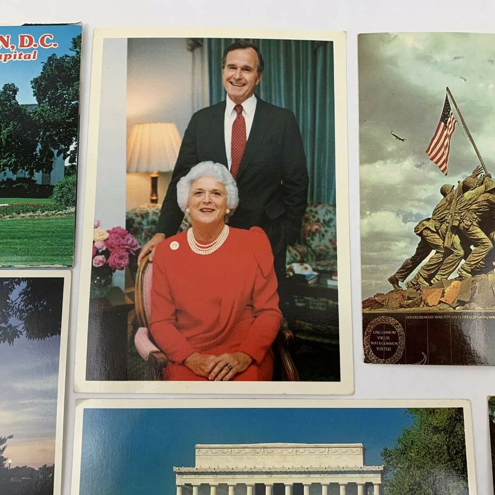 Vintage Washington DC Postcards Souvenir Book 16 +